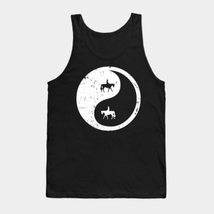 Horse Rider Ying Yang Tank Top